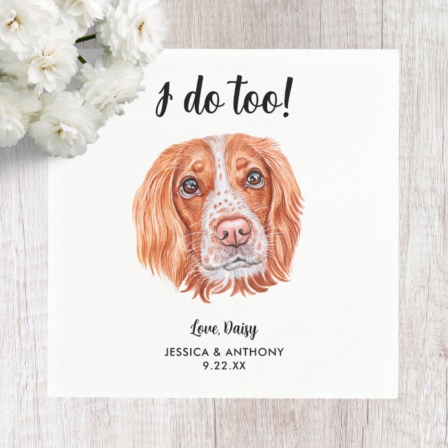 Dog Wedding Cocktail Napkins (Creator Uploaded)