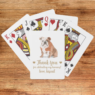 Dog Wedding Favor Playing Cards