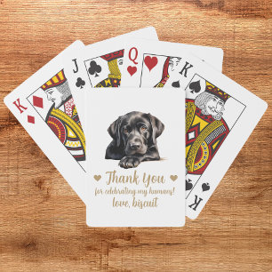 Dog Wedding Favour Playing Cards