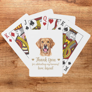 Dog Wedding Favour Playing Cards