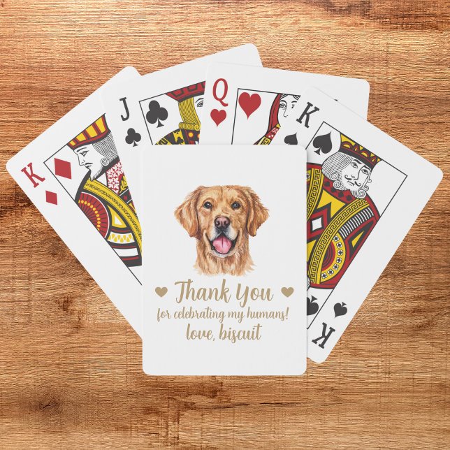 Dog Wedding Favour Playing Cards (Creator Uploaded)