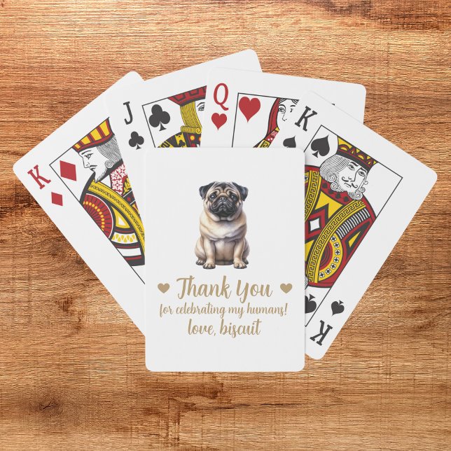 Dog Wedding Favour Playing Cards (Creator Uploaded)