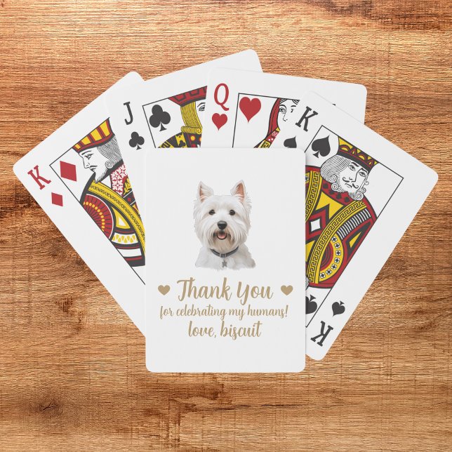 Dog Wedding Favour Playing Cards (Creator Uploaded)