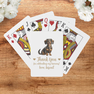 Dog Wedding Favour Playing Cards