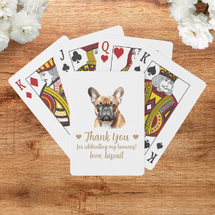 Dog Wedding Favour Playing Cards
