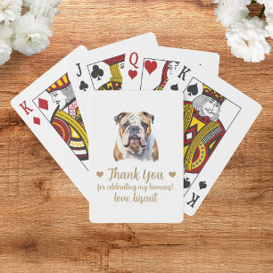 Dog Wedding Favour Playing Cards