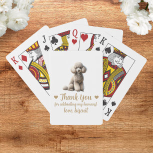 Dog Wedding Favour Playing Cards
