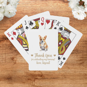 Dog Wedding Favour Playing Cards