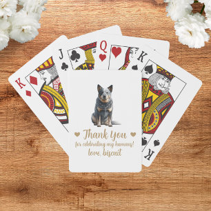 Dog Wedding Favour Playing Cards