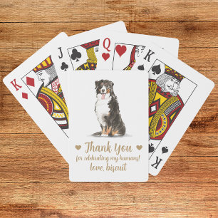 Dog Wedding Favour Playing Cards