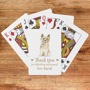 Dog Wedding Favour Playing Cards