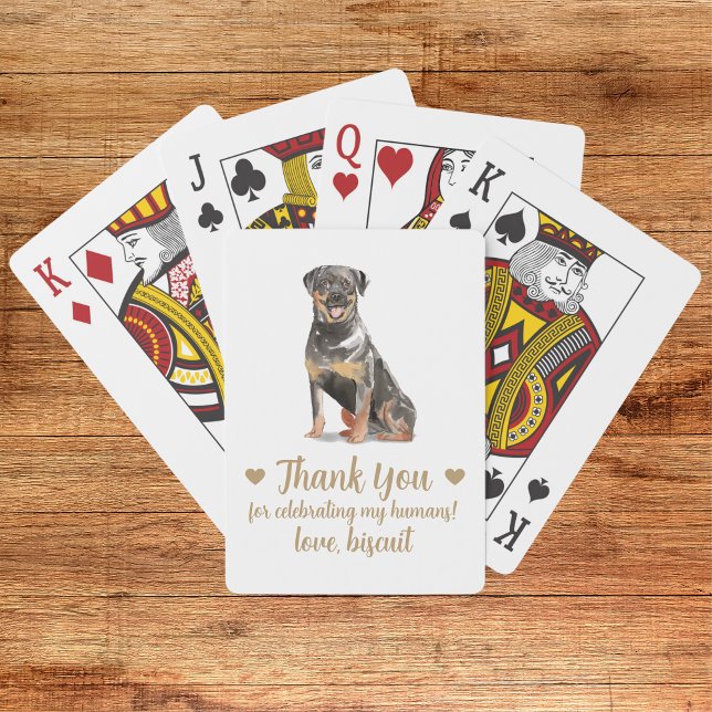 Dog Wedding Favour Playing Cards (Creator Uploaded)