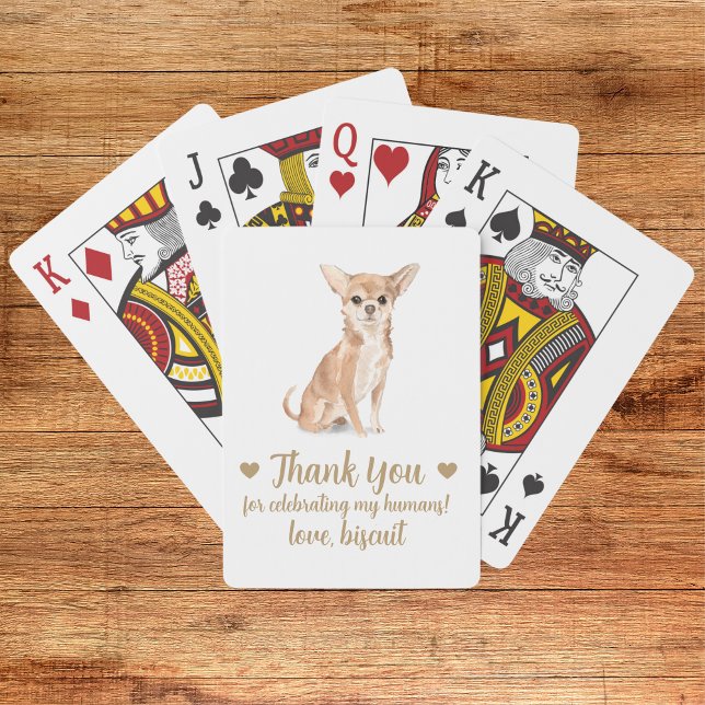 Dog Wedding Favour Playing Cards (Creator Uploaded)