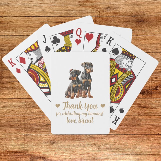 Dog Wedding Favour Playing Cards (Creator Uploaded)