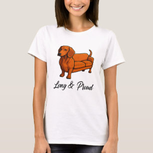 Dog Wiener Couch Long And Proud T-Shirt