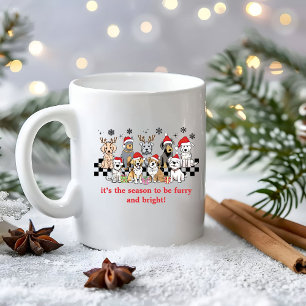 Dog WIshing you pawsively Christmas Gift Coffee Mug