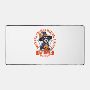 Dog Witch - Paws and Potions Magical Elixers. Howl Desk Mat