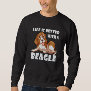 Dog  With A Beagle Cute Dog Sweatshirt