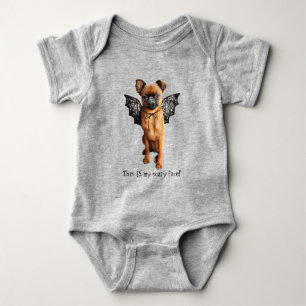Dog With Bat Wings Baby Bodysuit