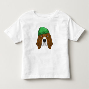 Dog with Beanie Toddler T-Shirt