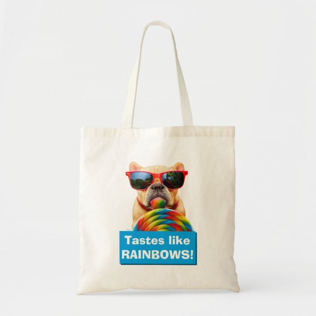 Dog With Big Lollipop Tote Bag (Front)