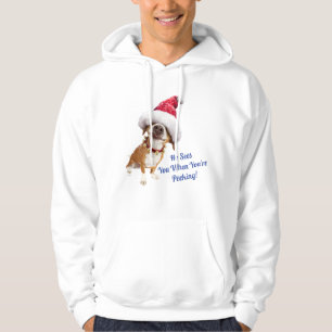 Dog With Big Santa Hat Hoodie
