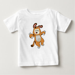 Dog with Bone as Rabbit Baby T-Shirt
