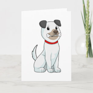 Dog with Bone Card