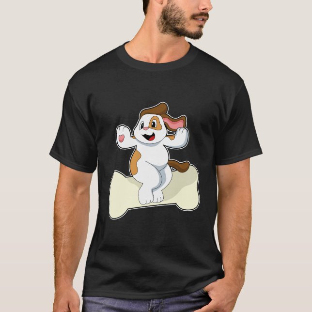 Dog with Bone T-Shirt (Front)