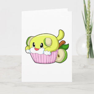 Dog with Cake Card