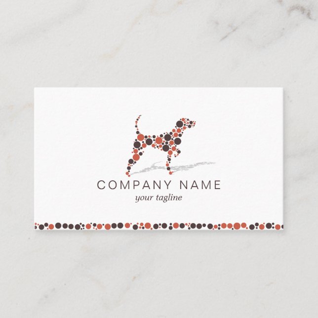 Dog with Circles Business Card (Front)