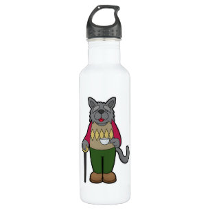 Dog with Cup of Coffee 710 Ml Water Bottle