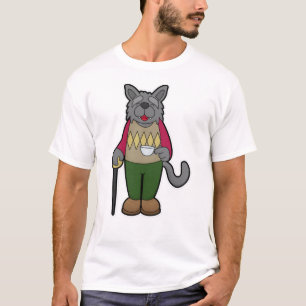 Dog with Cup of Coffee T-Shirt