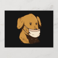 Dog With Face Mask