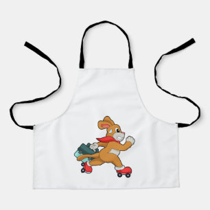 Dog with Roller skates Apron