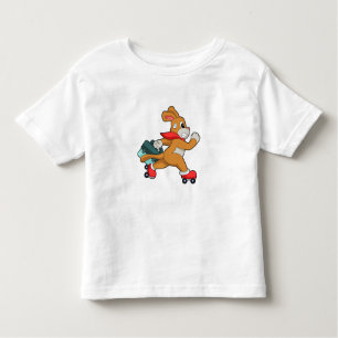 Dog with Roller skates Toddler T-Shirt