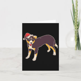 Dog With Santa Hat - Funny Christmas  Card