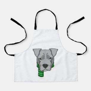 Dog with Scarf Apron