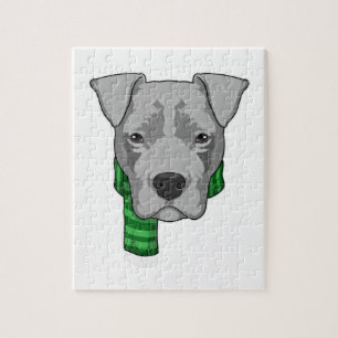 Dog with Scarf Jigsaw Puzzle