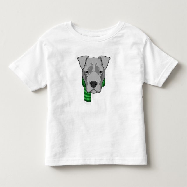Dog with Scarf Toddler T-Shirt (Front)