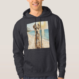 Dog with seashell collar  hoodie
