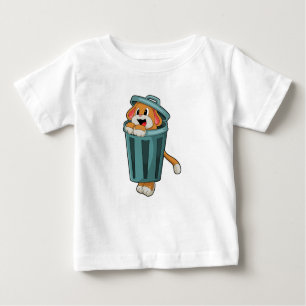 Dog with Trashcan Baby T-Shirt