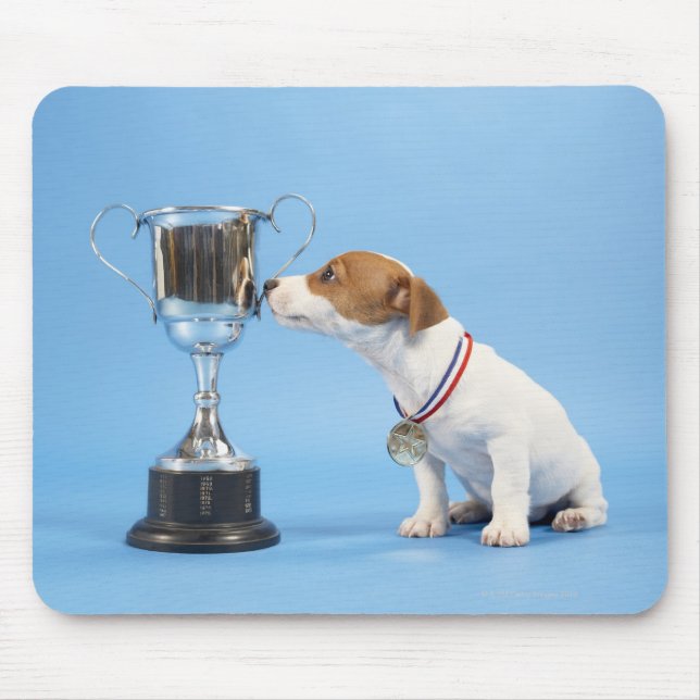 Dog with trophy mouse pad (Front)