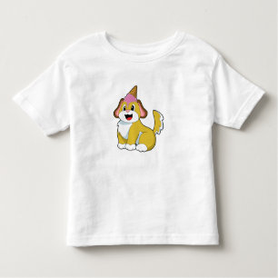 Dog with Waffle ice cream Toddler T-Shirt