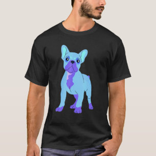 Dog Womens Colourful Cool French Bulldog Mens Fren T-Shirt