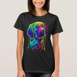 Dog Womens Colourful Labrador Retriever Mens 1 T-Shirt