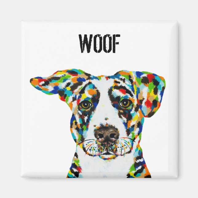 Dog Woof Magnet (Front)