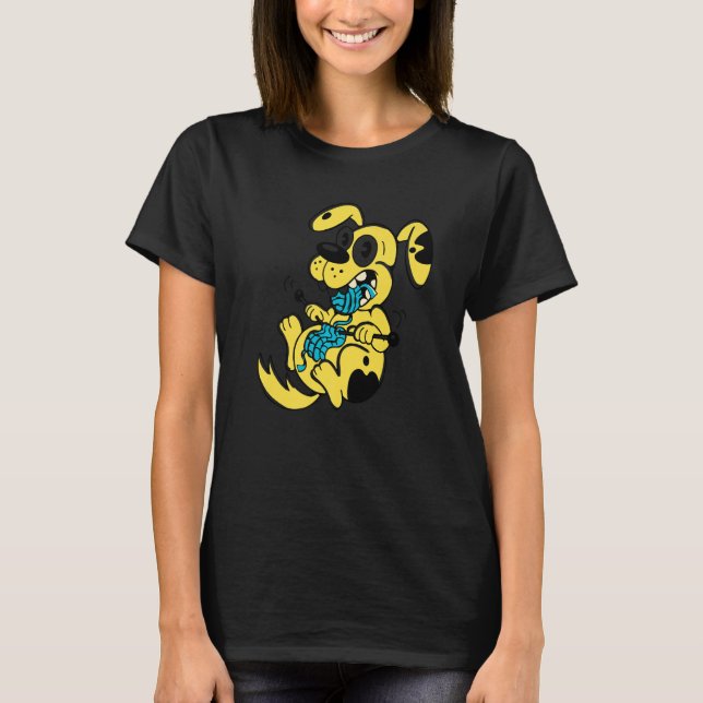 Dog wool knitting craft   T-Shirt (Front)