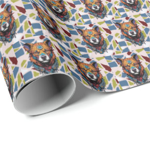 dog wrapping paper