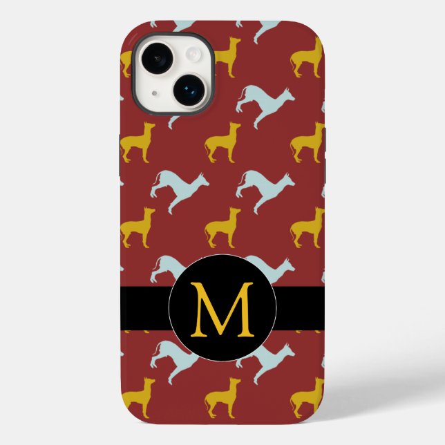 Dog Year Zodiac Birthday Monogram iPC Case-Mate iPhone Case (Back)